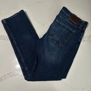 Hollister Dark Blue Denim Jeans - Size 34x34, Skinny Fit - Used, Good Condition